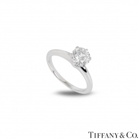 Tiffany & Co. Platinum Diamond Setting Ring 1.25ct H/VS1 XXX